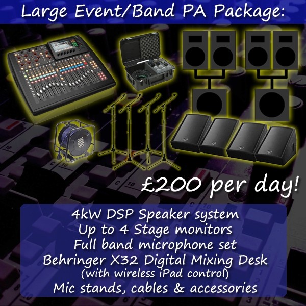 large event/band PA package