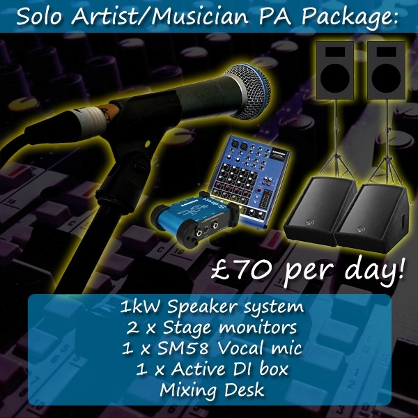 Solo Artist PA package