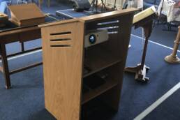 projector installation in church